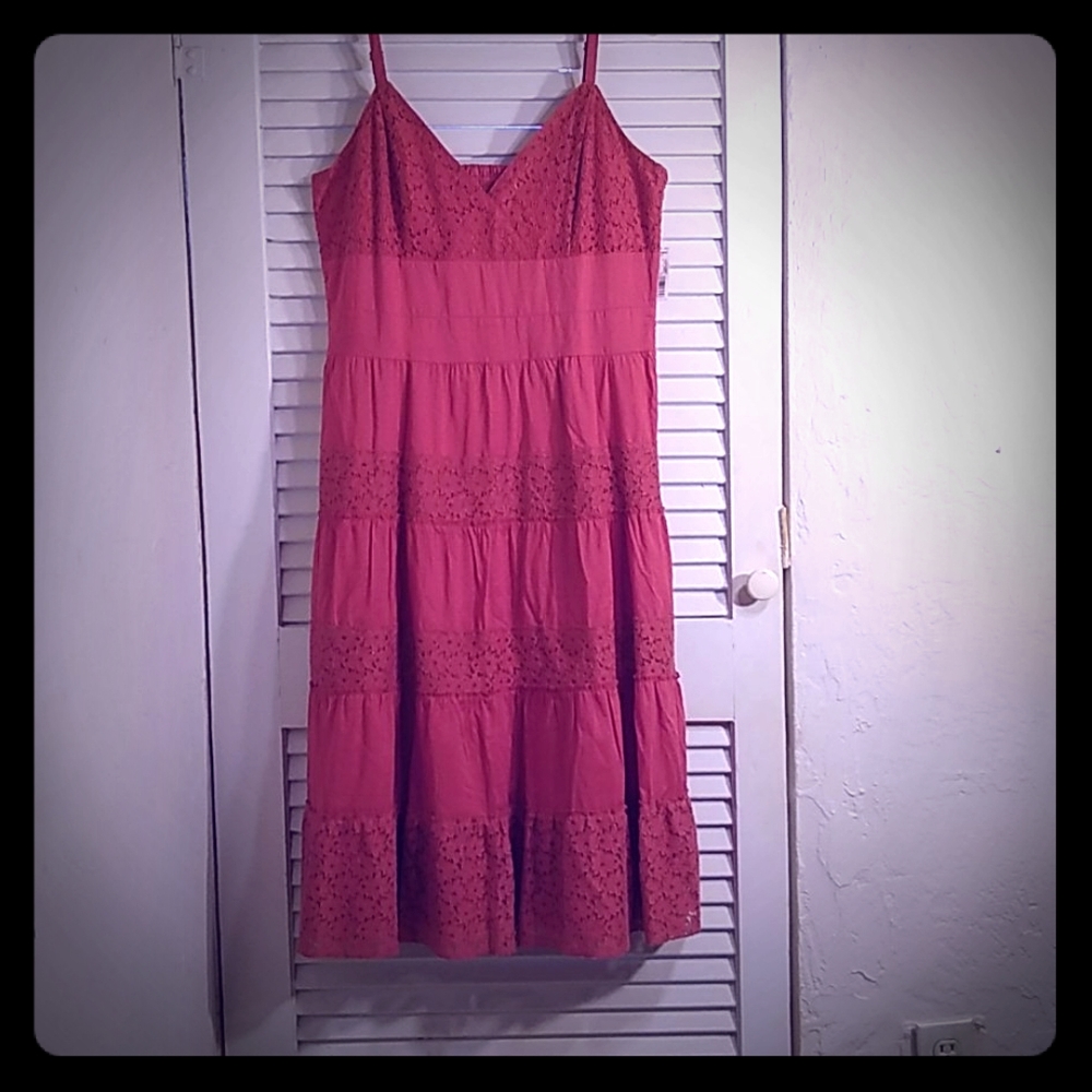 NWT Apt 9 orange sundress, sz 12